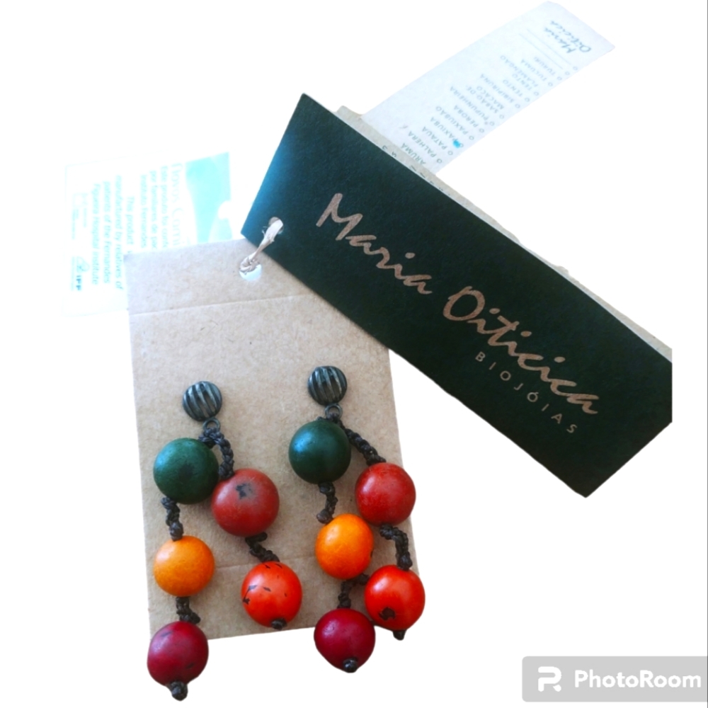 Multi Bead Dangle Earrings